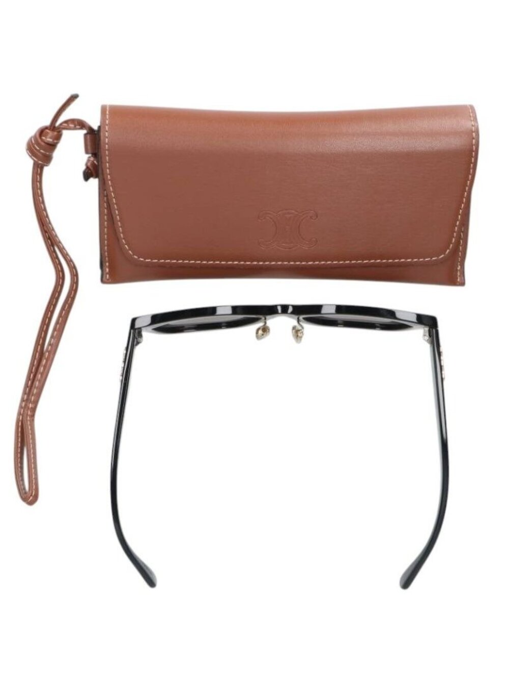 ★SOLD★ Celine Triomphe Temple Sunglasses 55 Eyewear - Picture 3 of 3